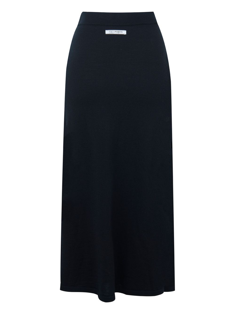 button placket wool midi skirt - 5