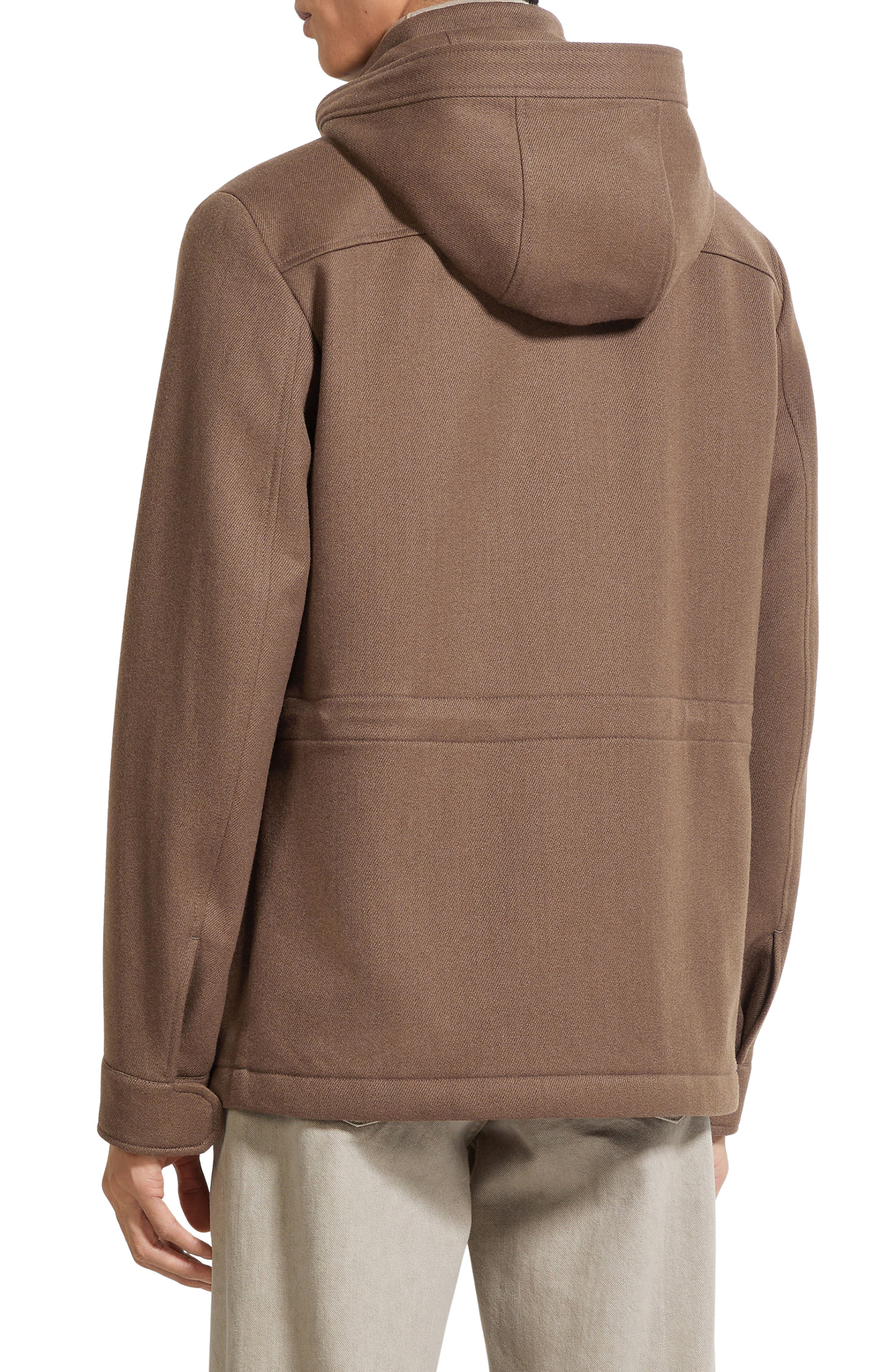 ZEGNA Wool & Cashmere Jacket in Brown Melange at Nordstrom - 2