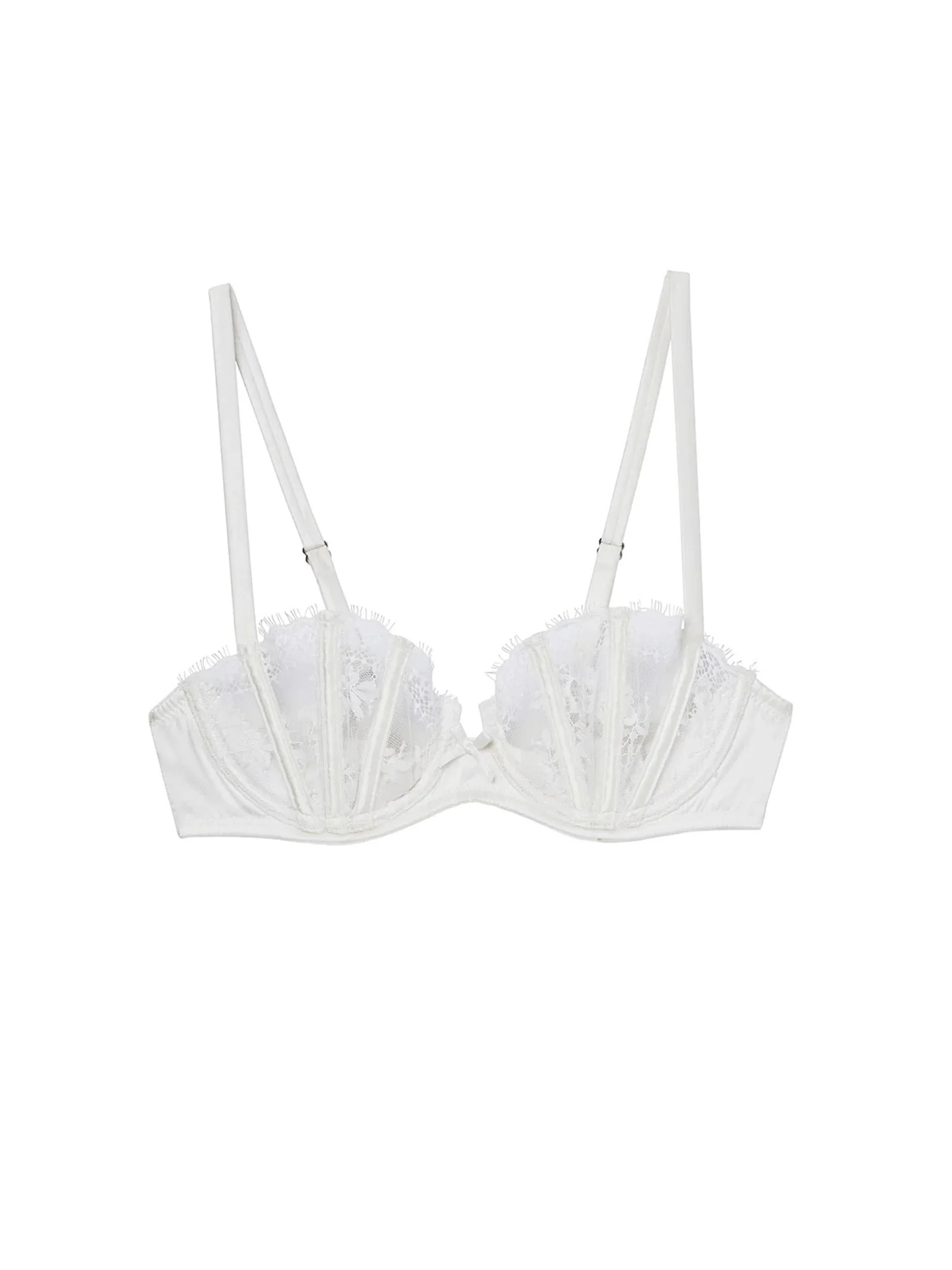 Women's Frankie Lace Boned Balconette Bra - Ivory - 1