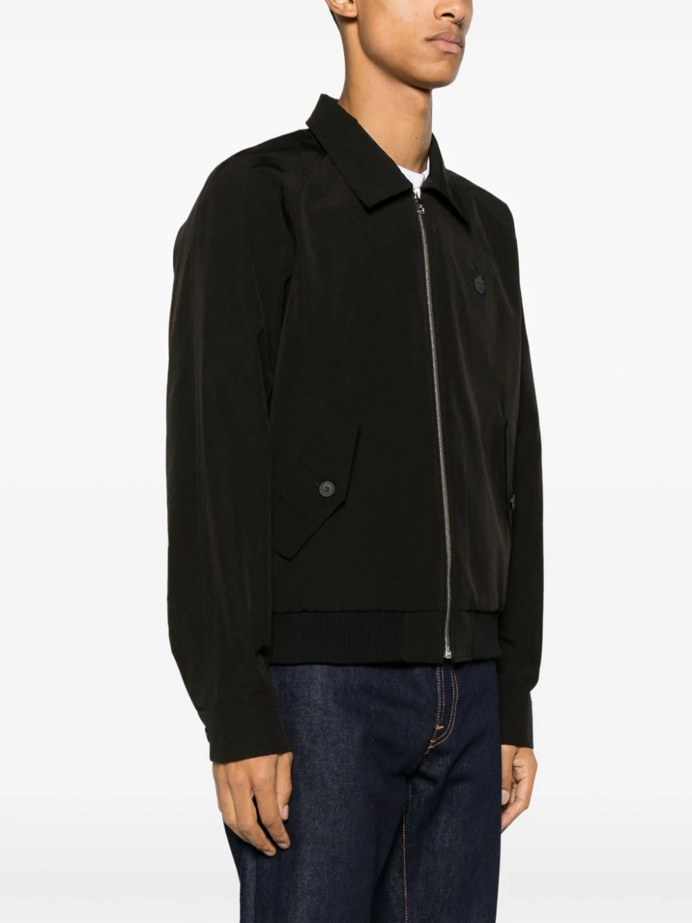 MAISON KITSUNE Men Technical Cotton Gabardine W Harrington Jacket - 2