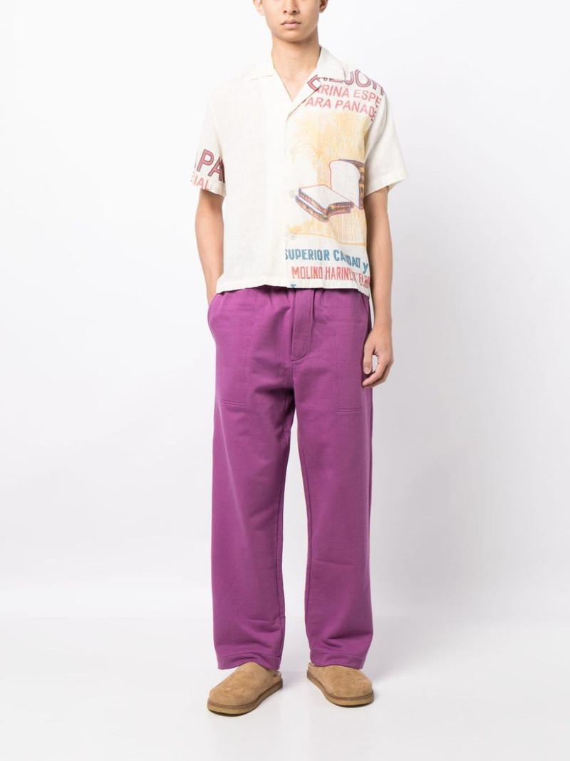 BODE wide-leg cotton track pants outlook