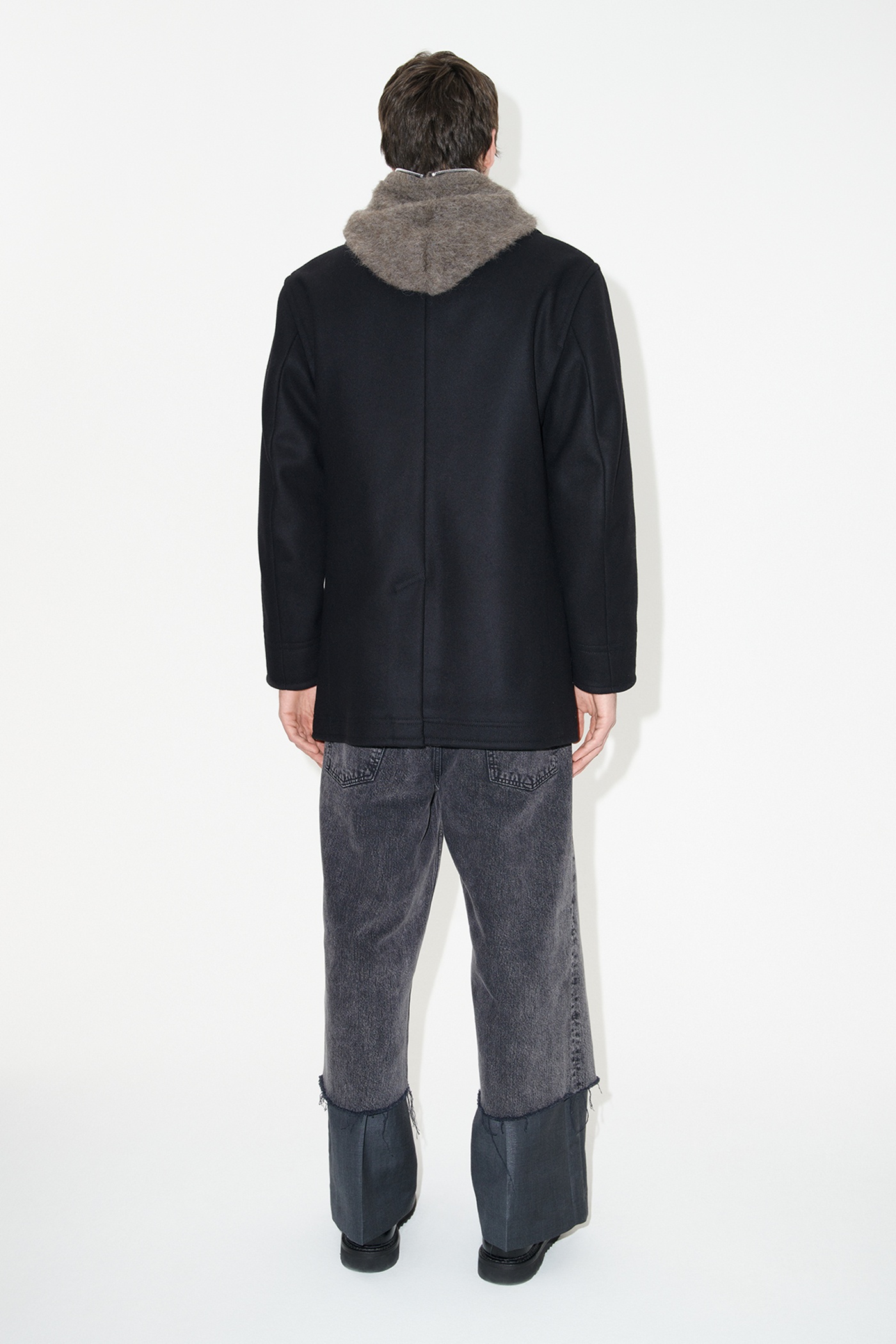 Peacoat Black Opulent Melton - 6