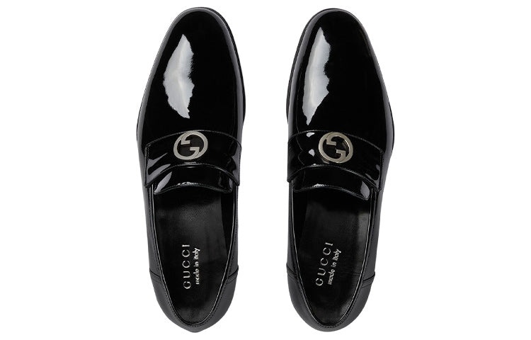 Gucci Interlocking G Loafer 'Black Leather' 730134-BNC00-1000 - 3