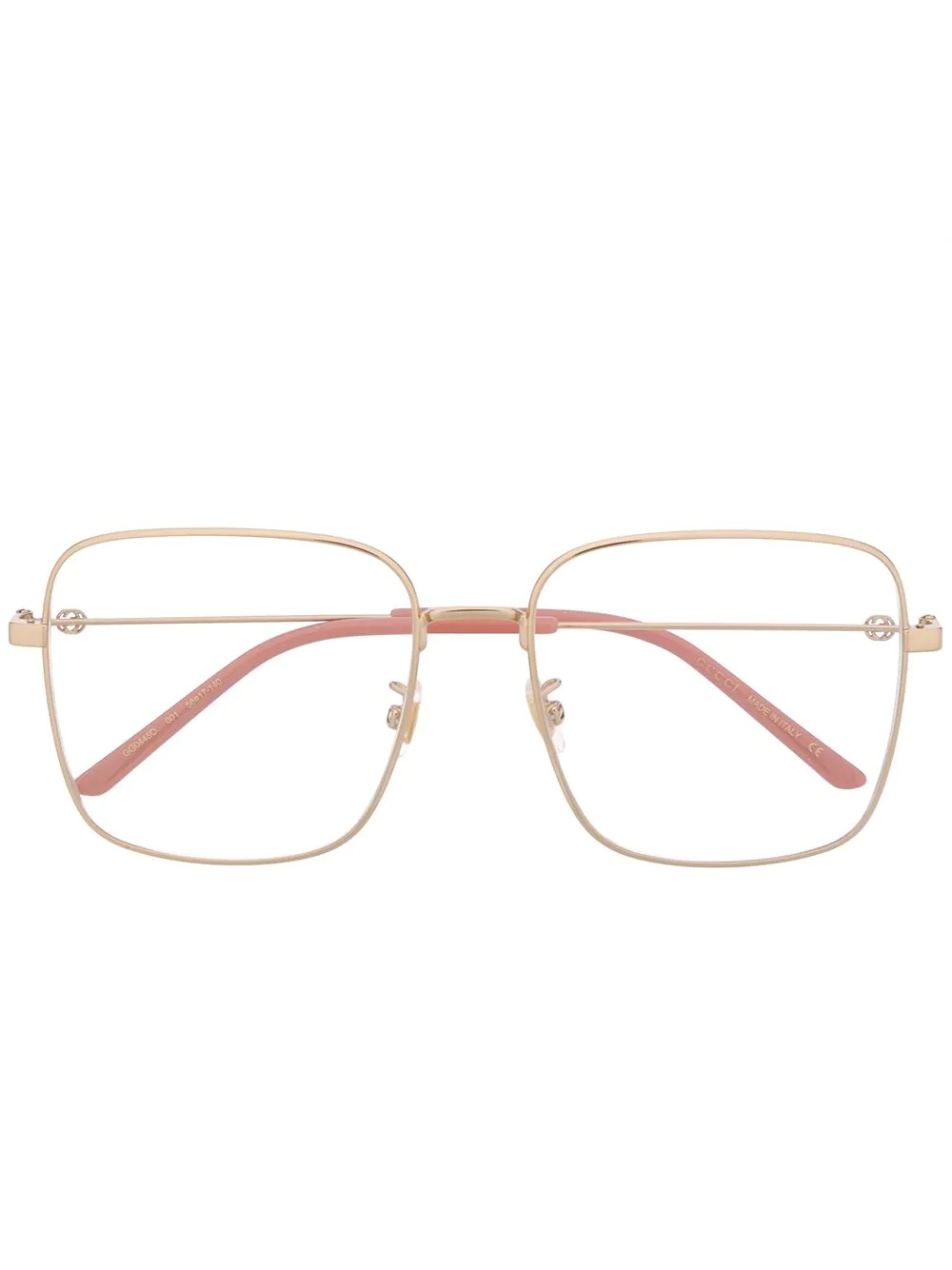 square-frame glasses - 1