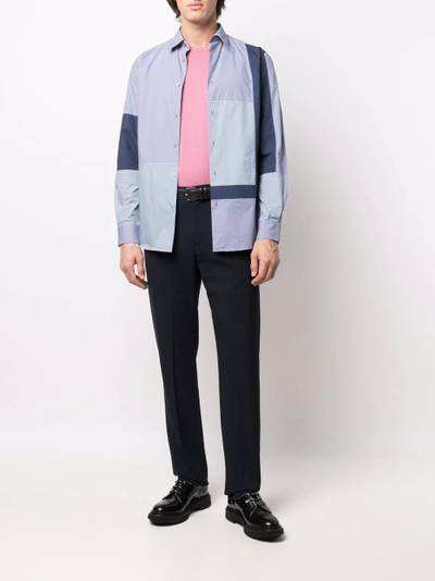 Paul Smith colour-block panel shirt outlook