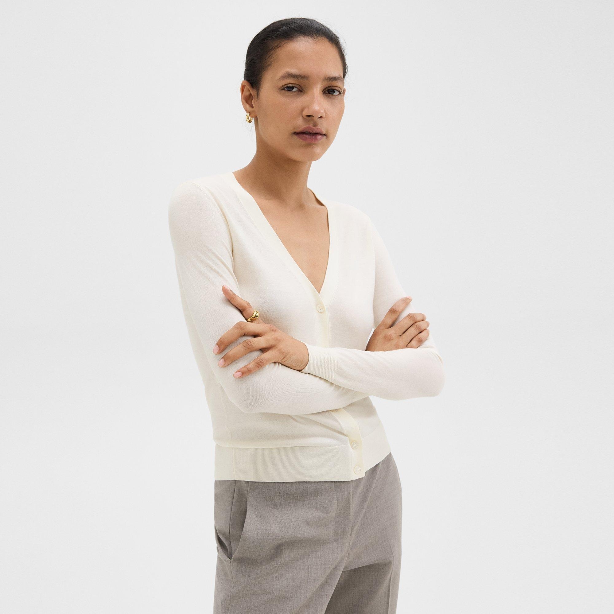 V-Neck Cardigan in Regal Wool - 3