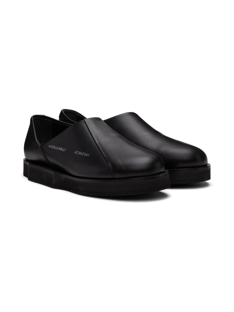Black Geometric Model 3 Loafers 4