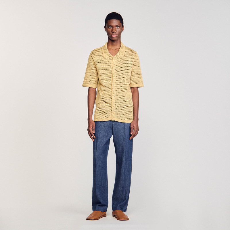 Sandro CROCHET SHIRT outlook