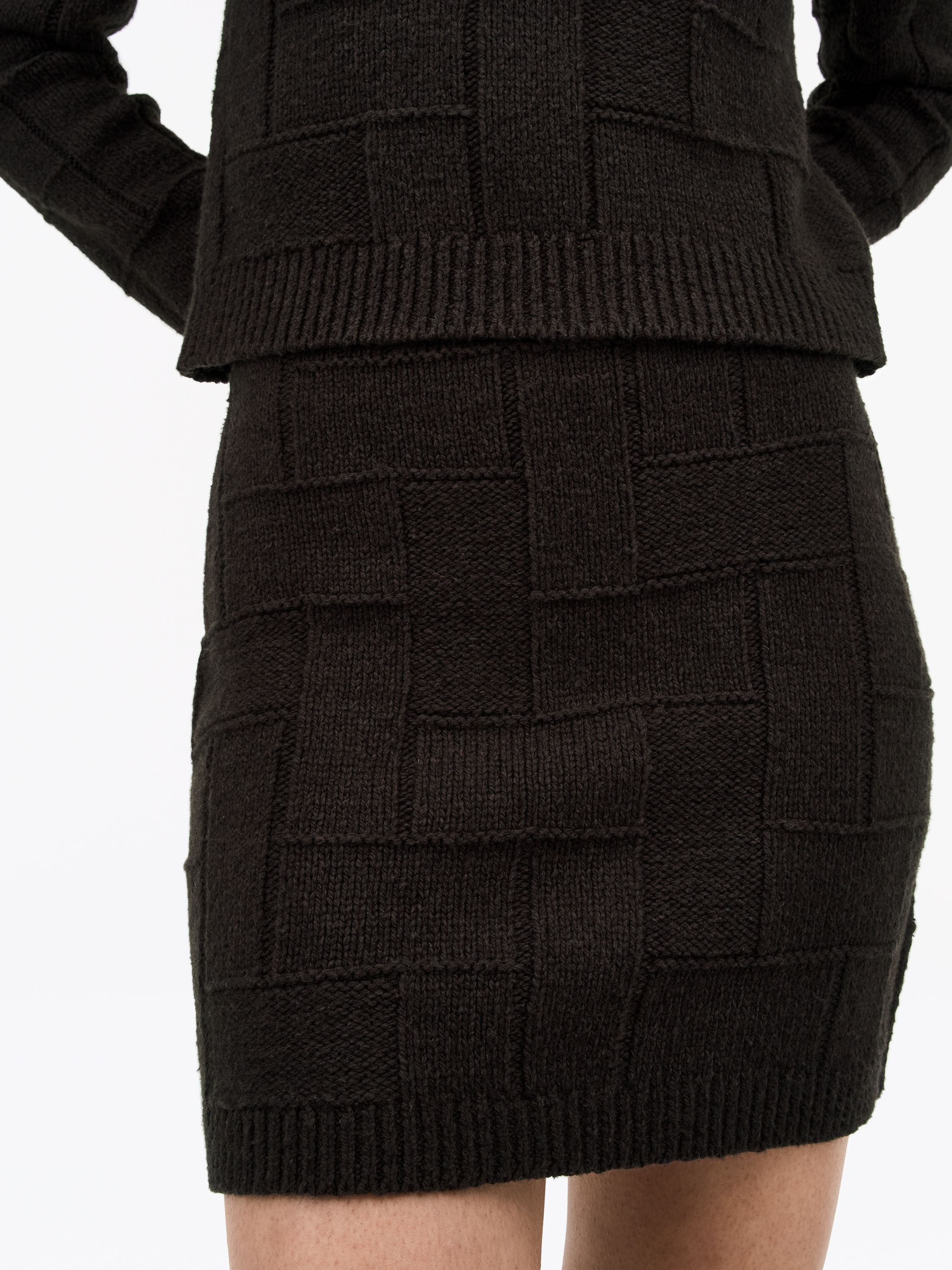 Cherry Cotton Wool Skirt - 4