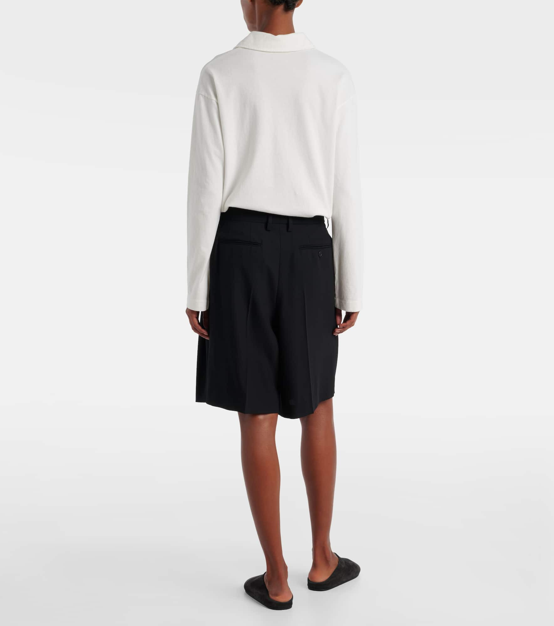 Vesperis virgin wool Bermuda shorts - 3