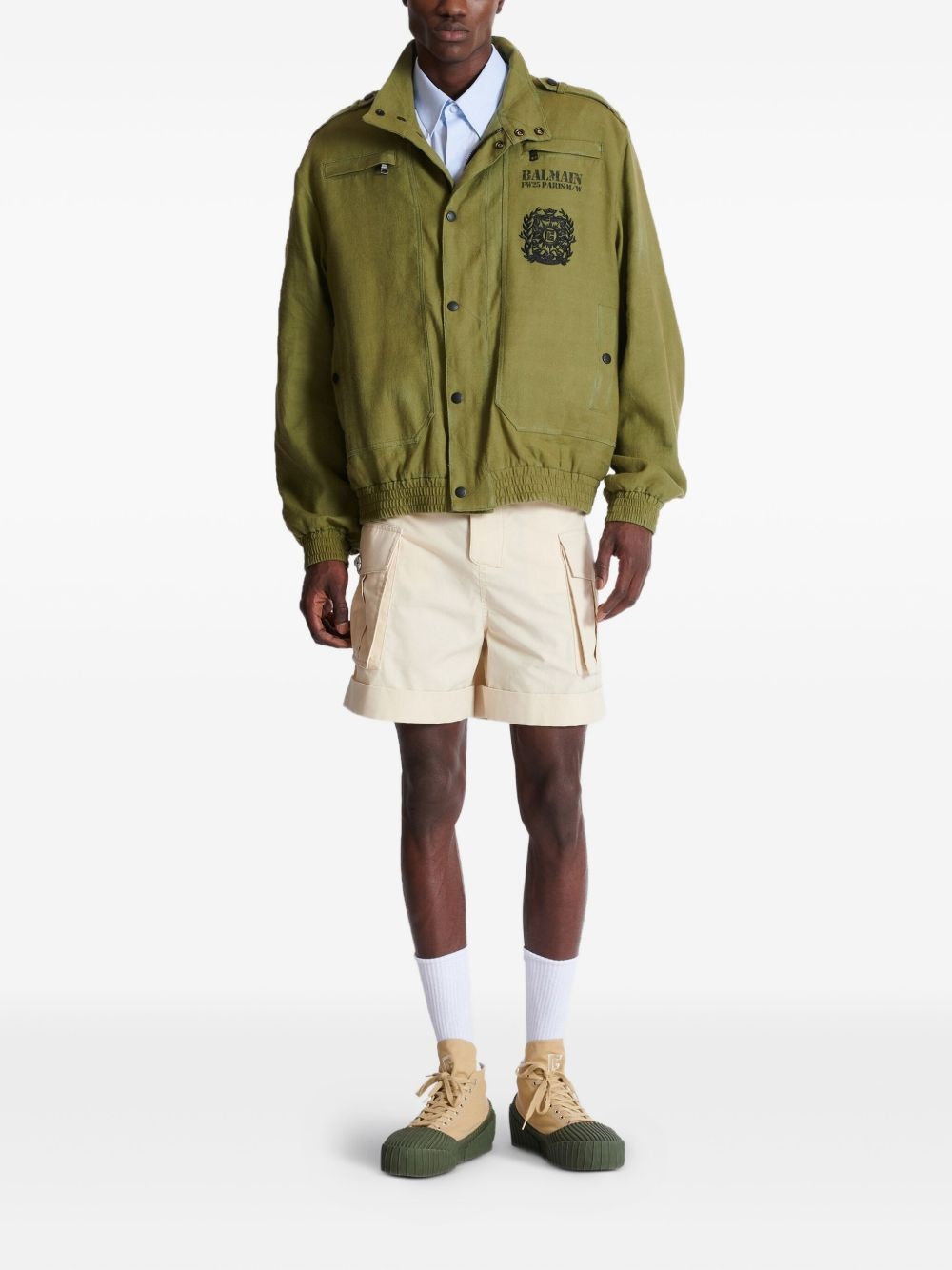 cotton cargo shorts - 2