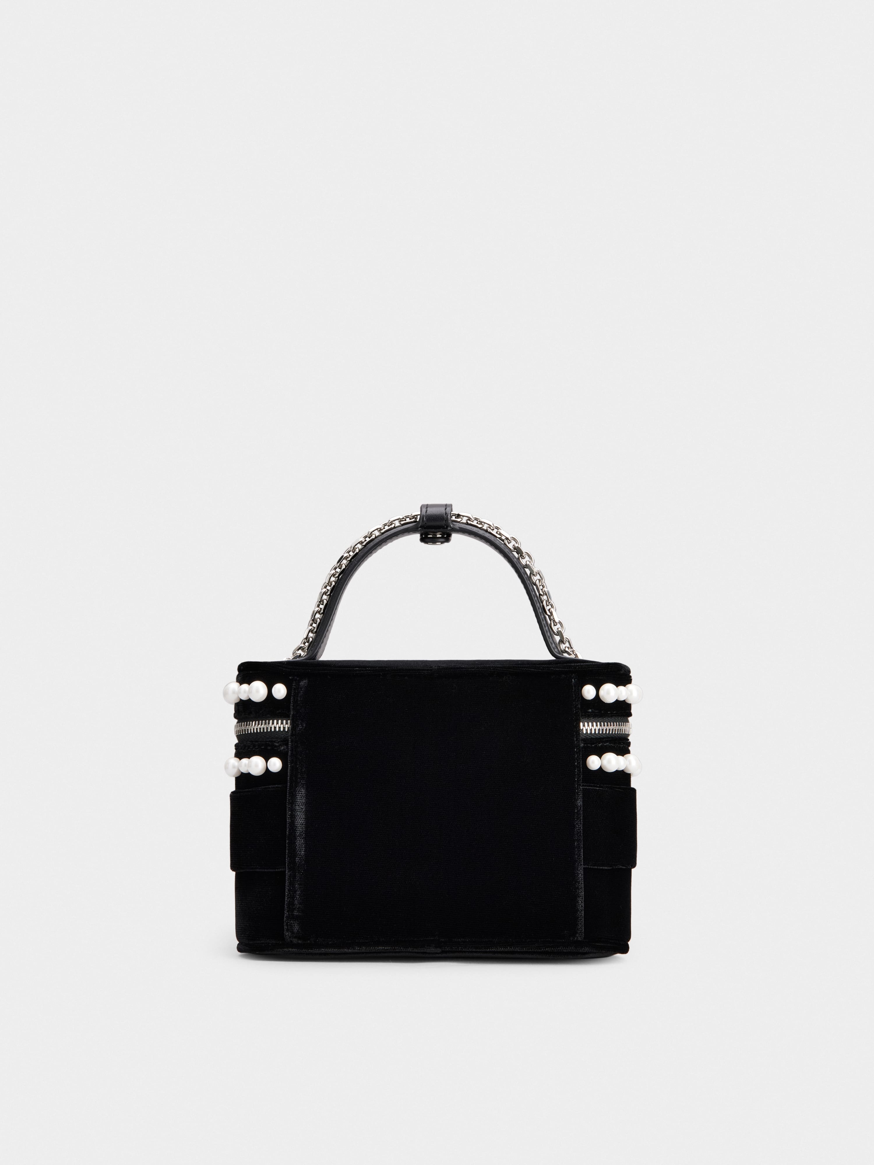 Vanity Très Vivier Micro Bag in velvet - 4