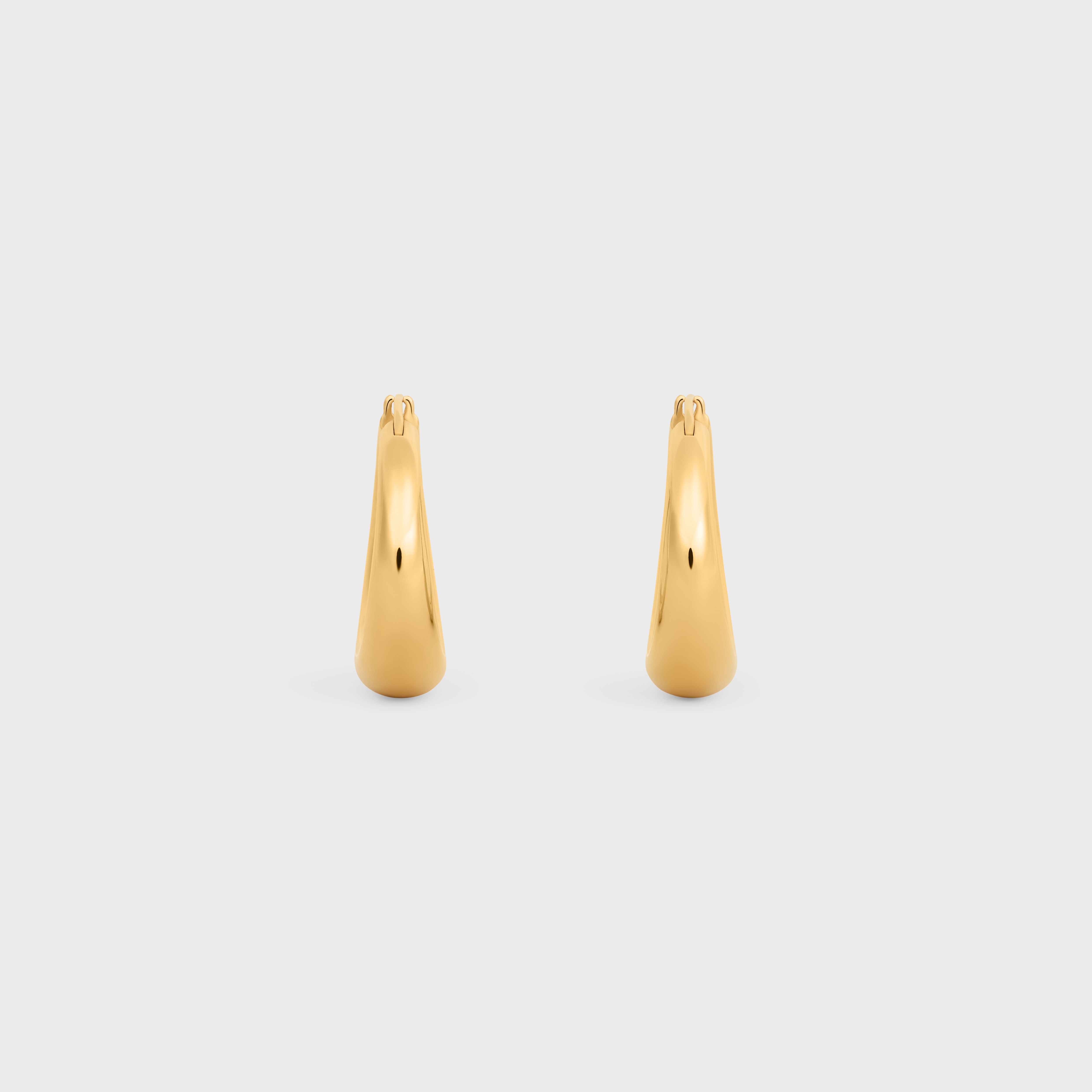 Formes Abstraites Hoops in Brass with Gold Finish - 3