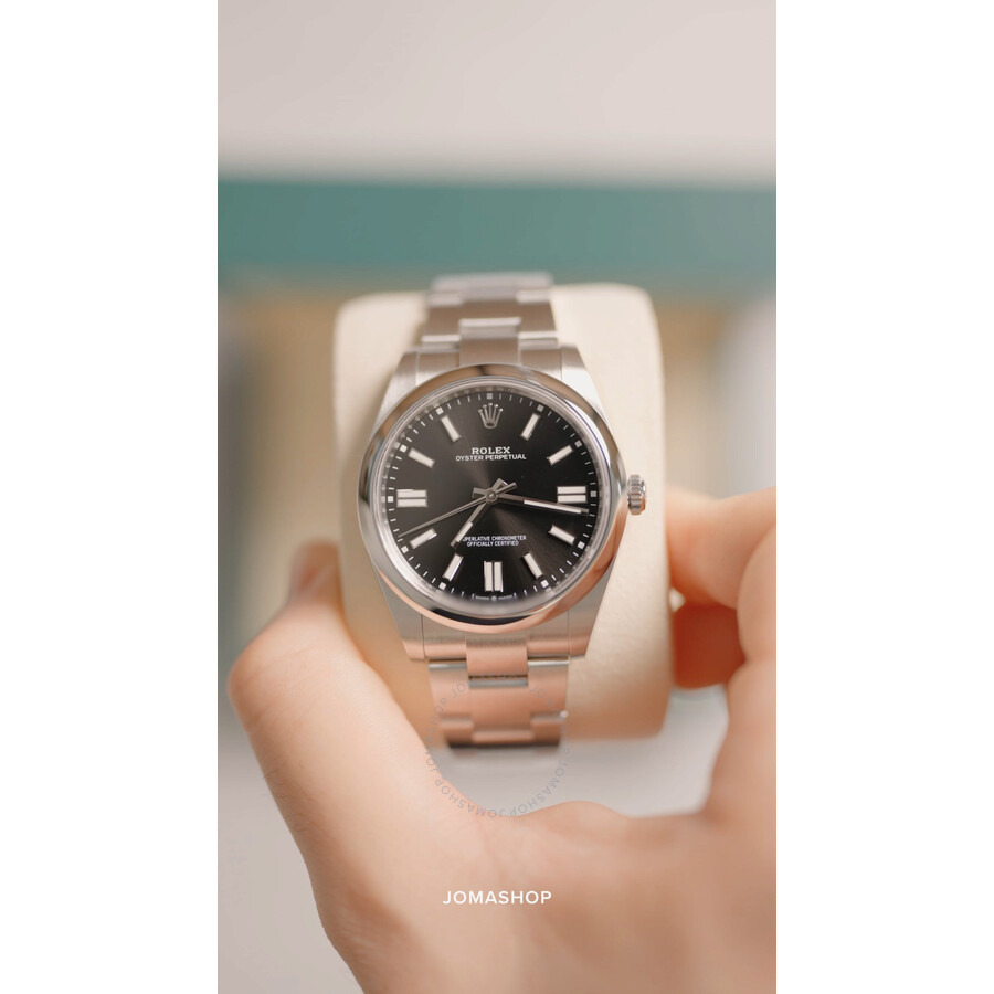 Rolex Oyster Perpetual 41 Automatic Black Dial Men's Watch 124300BKSO - 6