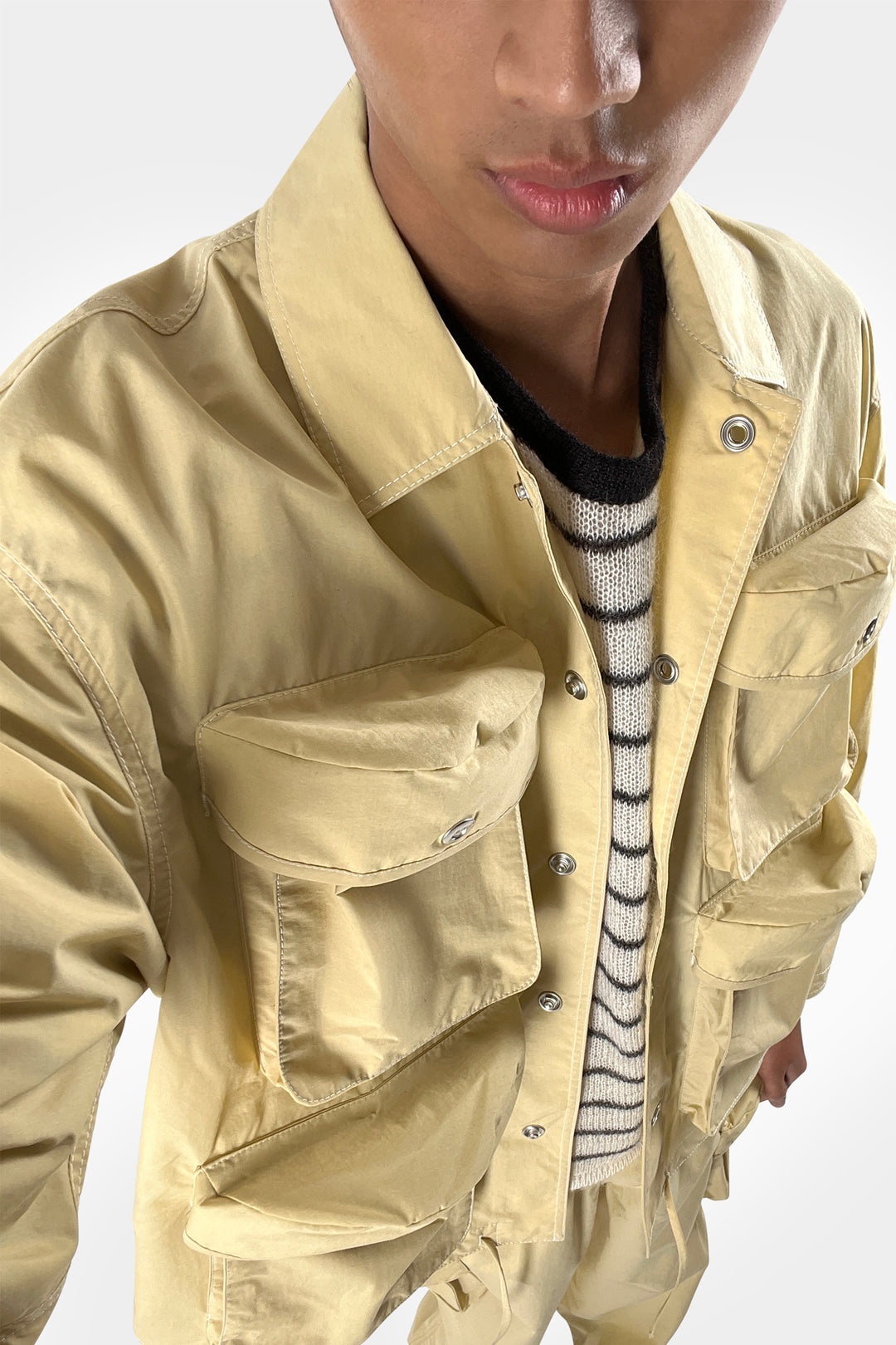 CARGO SHIRT / beige - 4