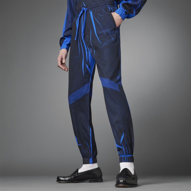 Men's adidas originals x Blue Version Crossover SS22 Casual Colorblock Splicing Logo Sports Pants HD - 5