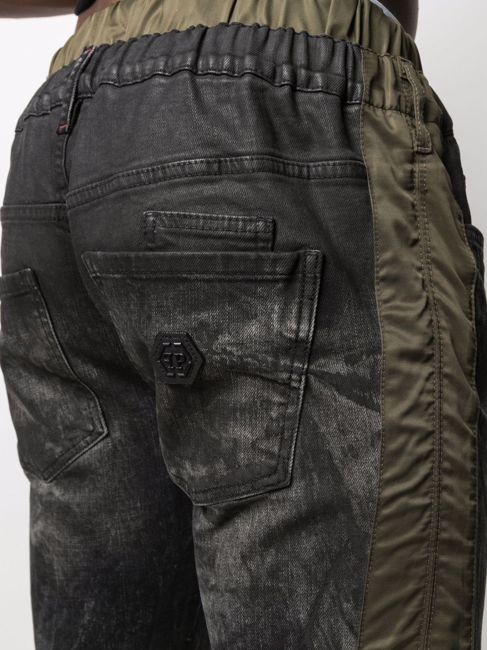 tapered stonewashed joggjeans - 5