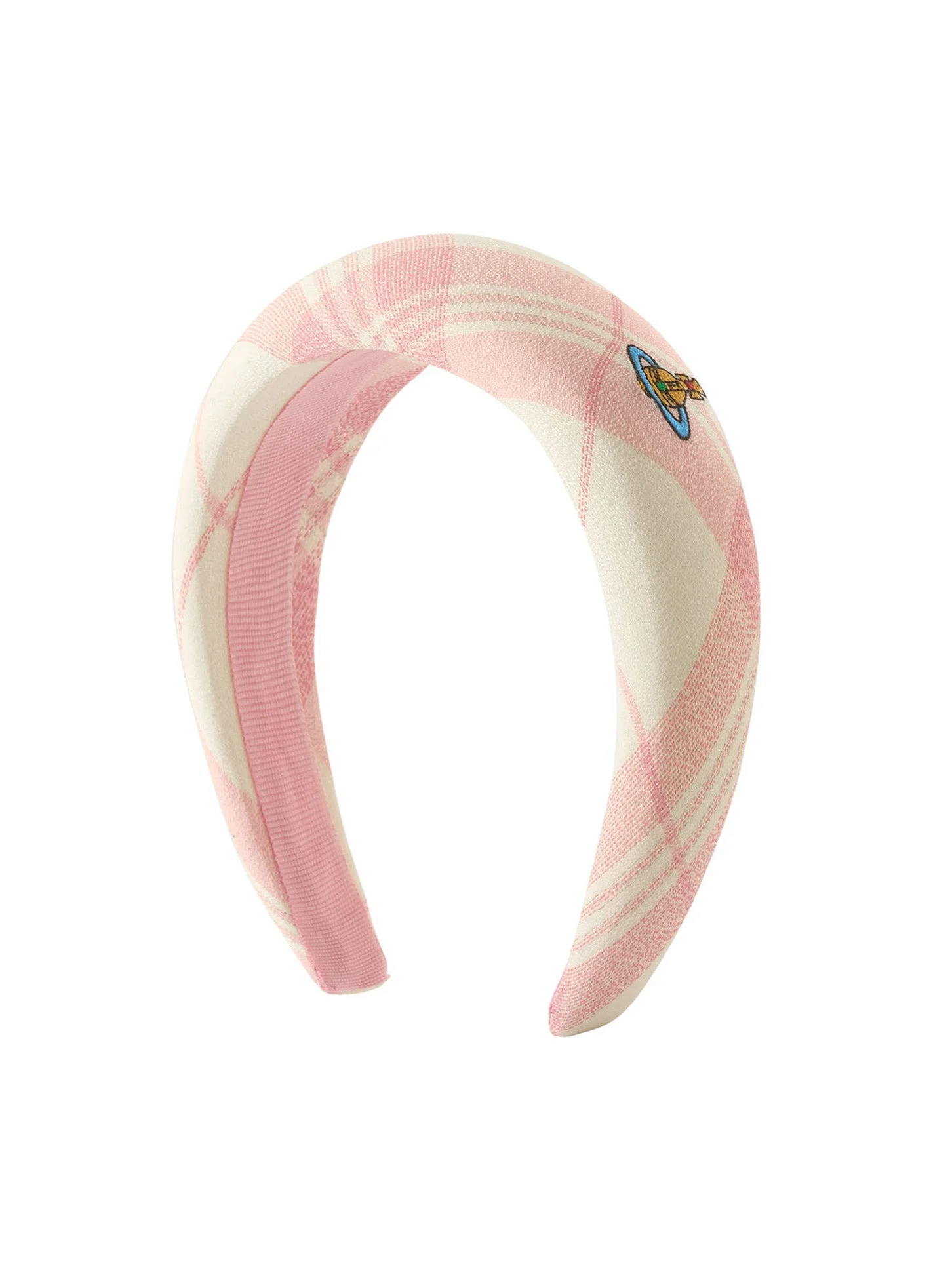 HAIRBAND WIDE - IVORY/PINK - 1