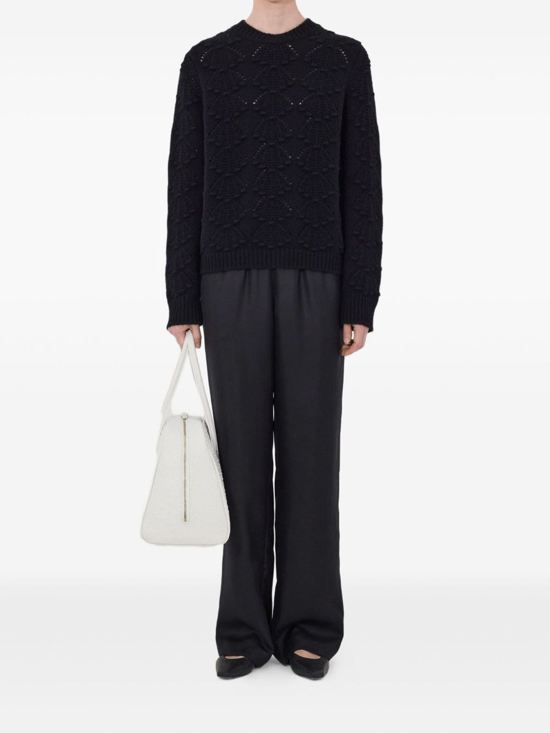 Loulou de Saison Cleidy crochet 3D motif sweater outlook