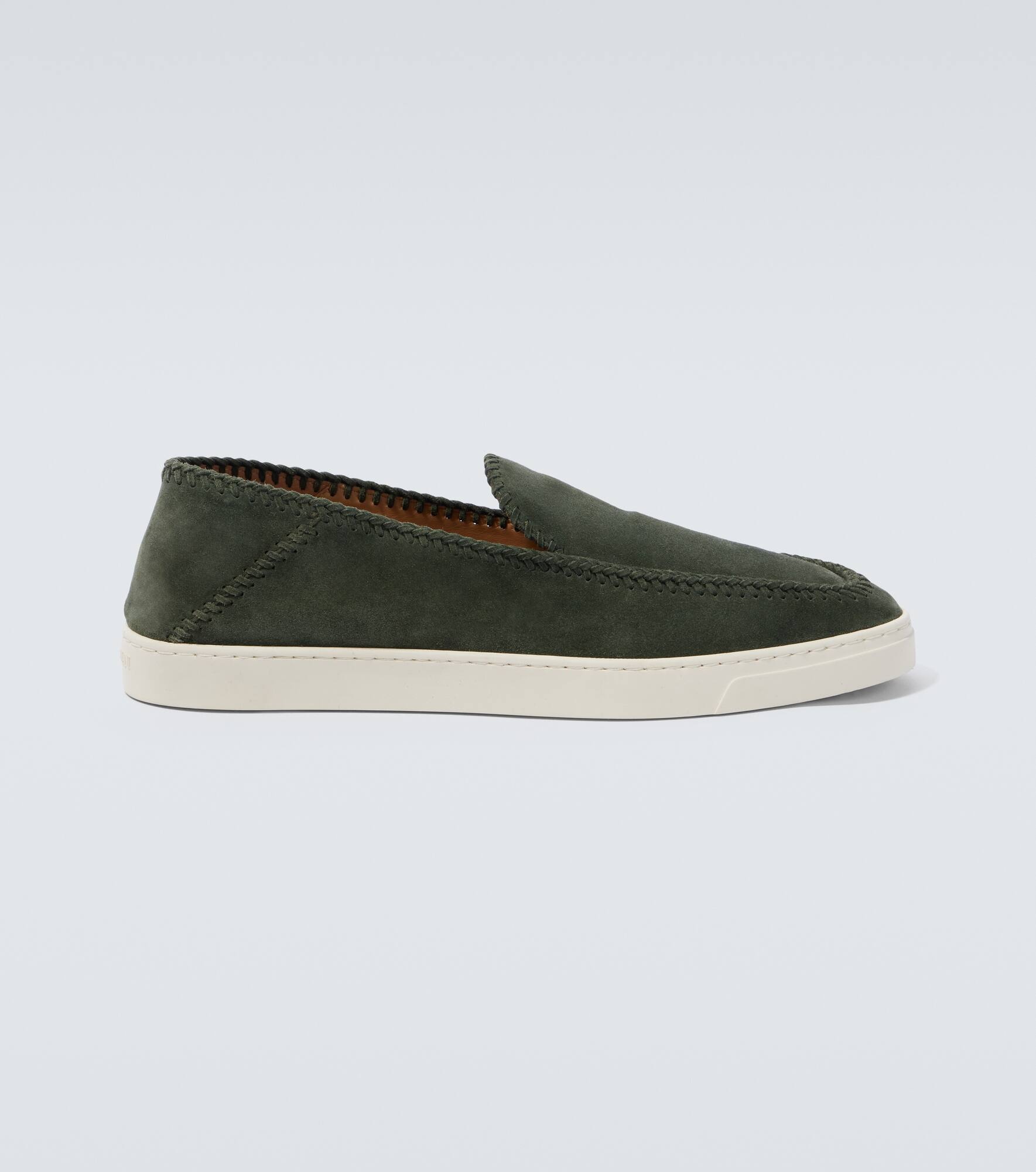 Suede slip-on shoes - 1