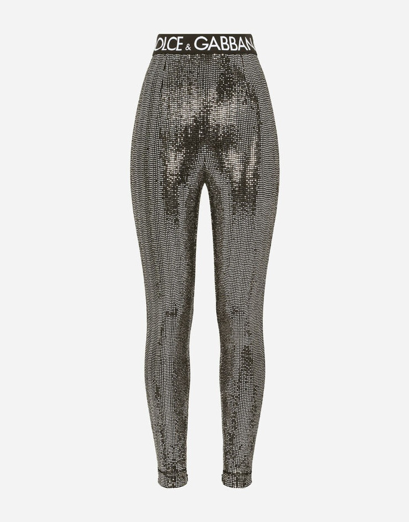 Jersey leggings with sequins 1