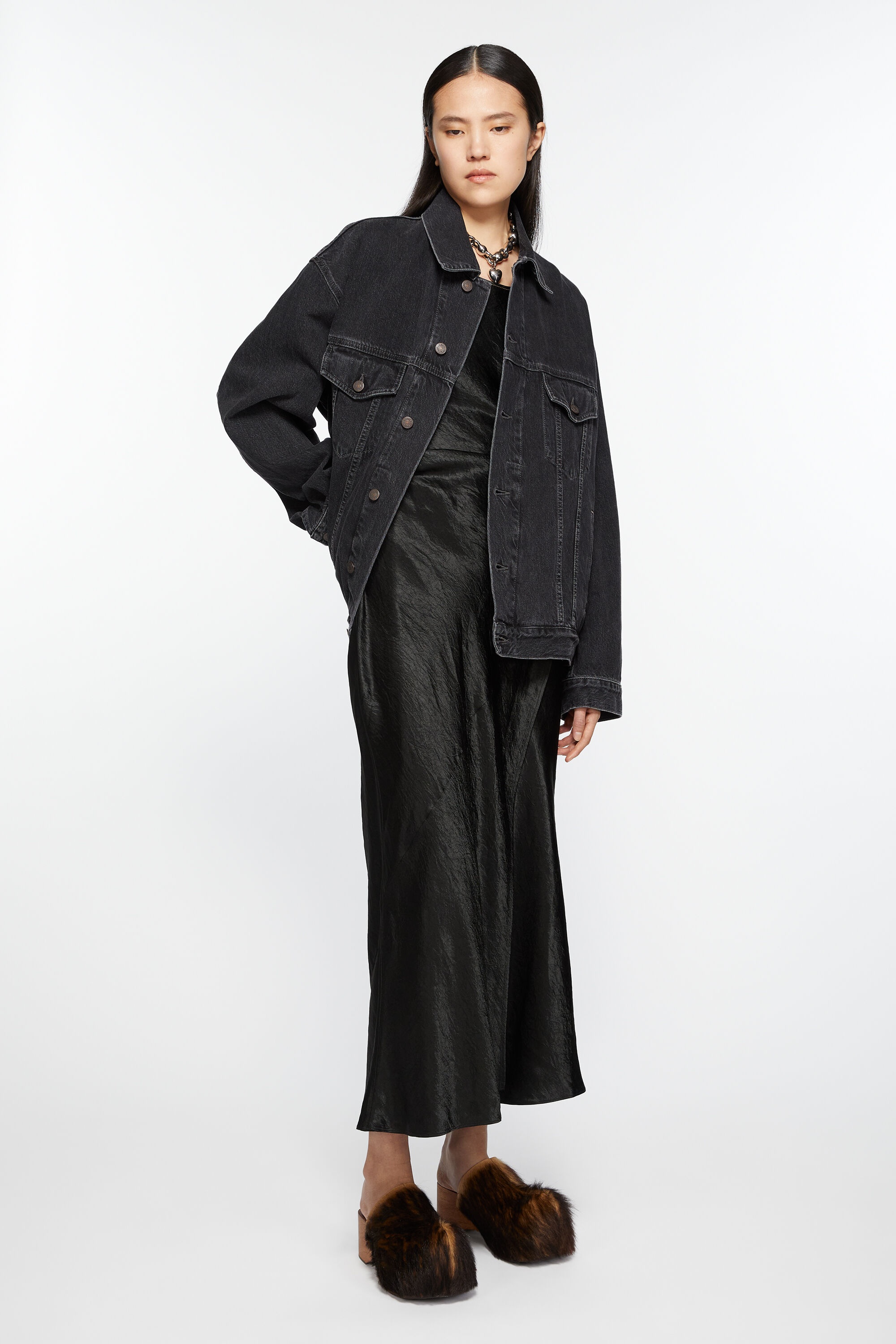 Denim jacket - Relaxed fit - Black - 5