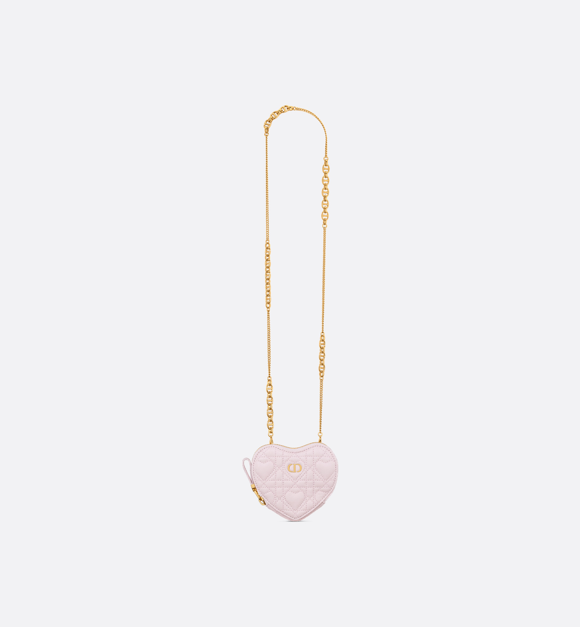 Dioramour Dior Caro Heart Pouch with Chain - 4