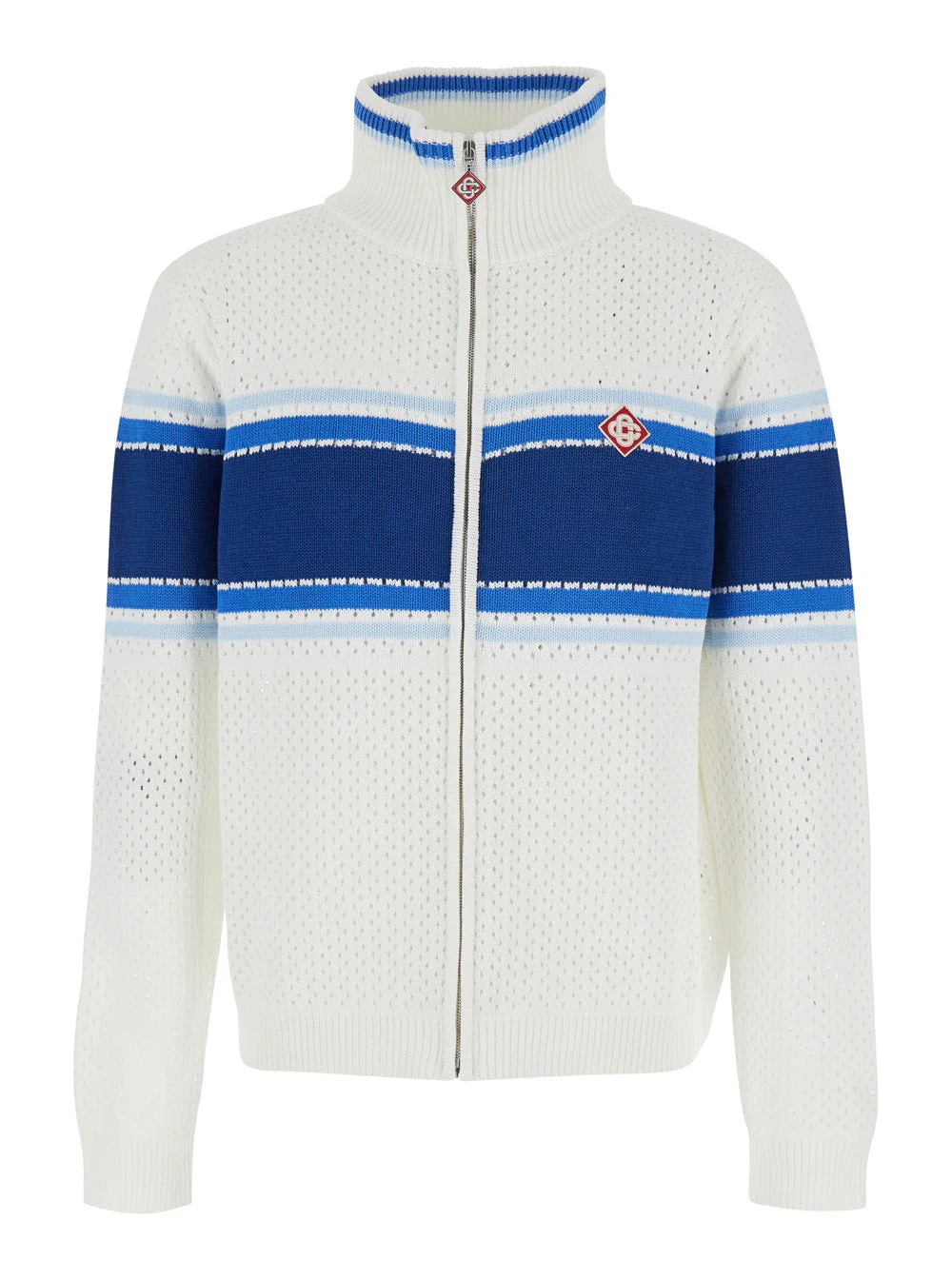 Casablanca Men Mesh Stripe Track Jacket - 1