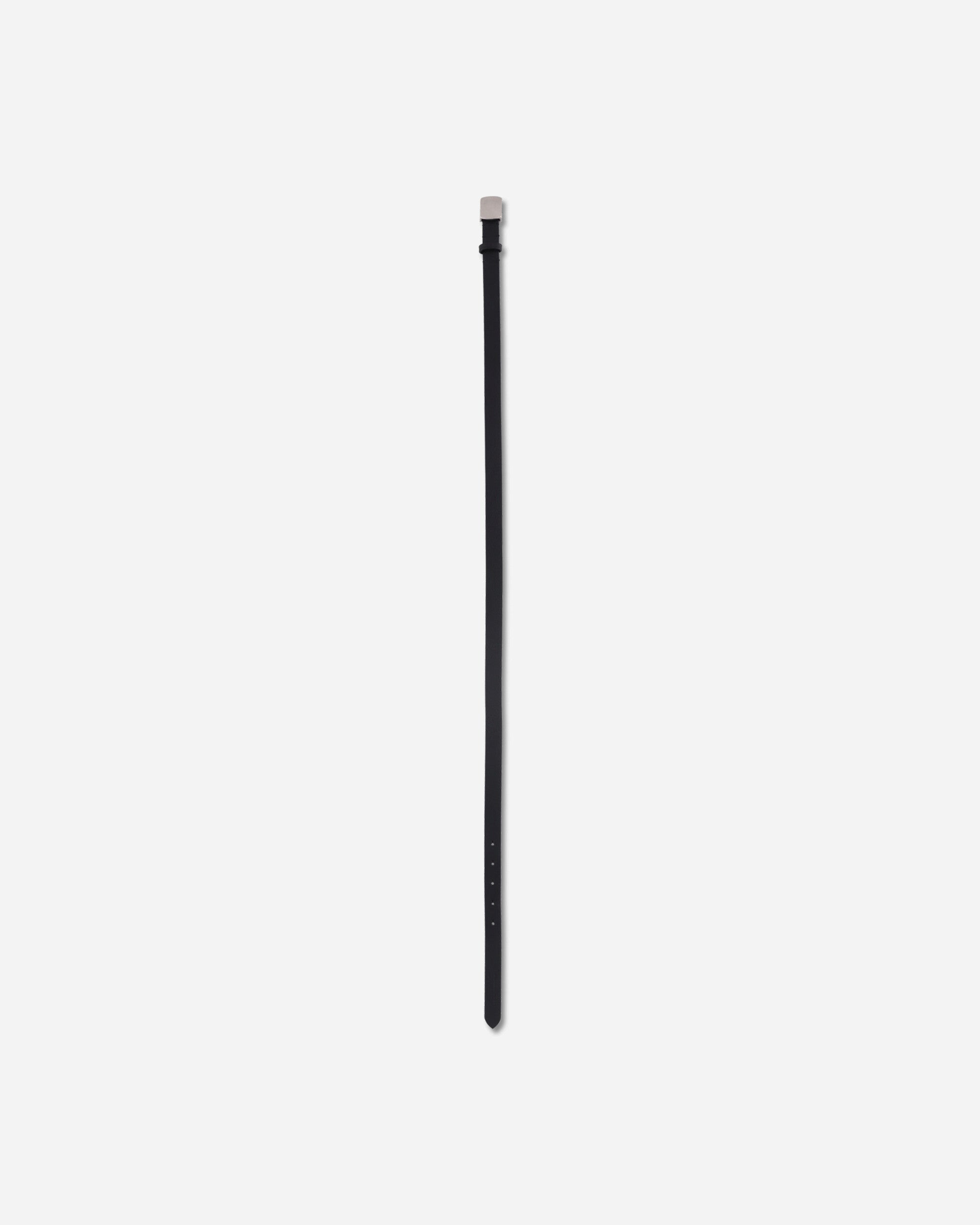 Leather Belt Narrow Black - 3
