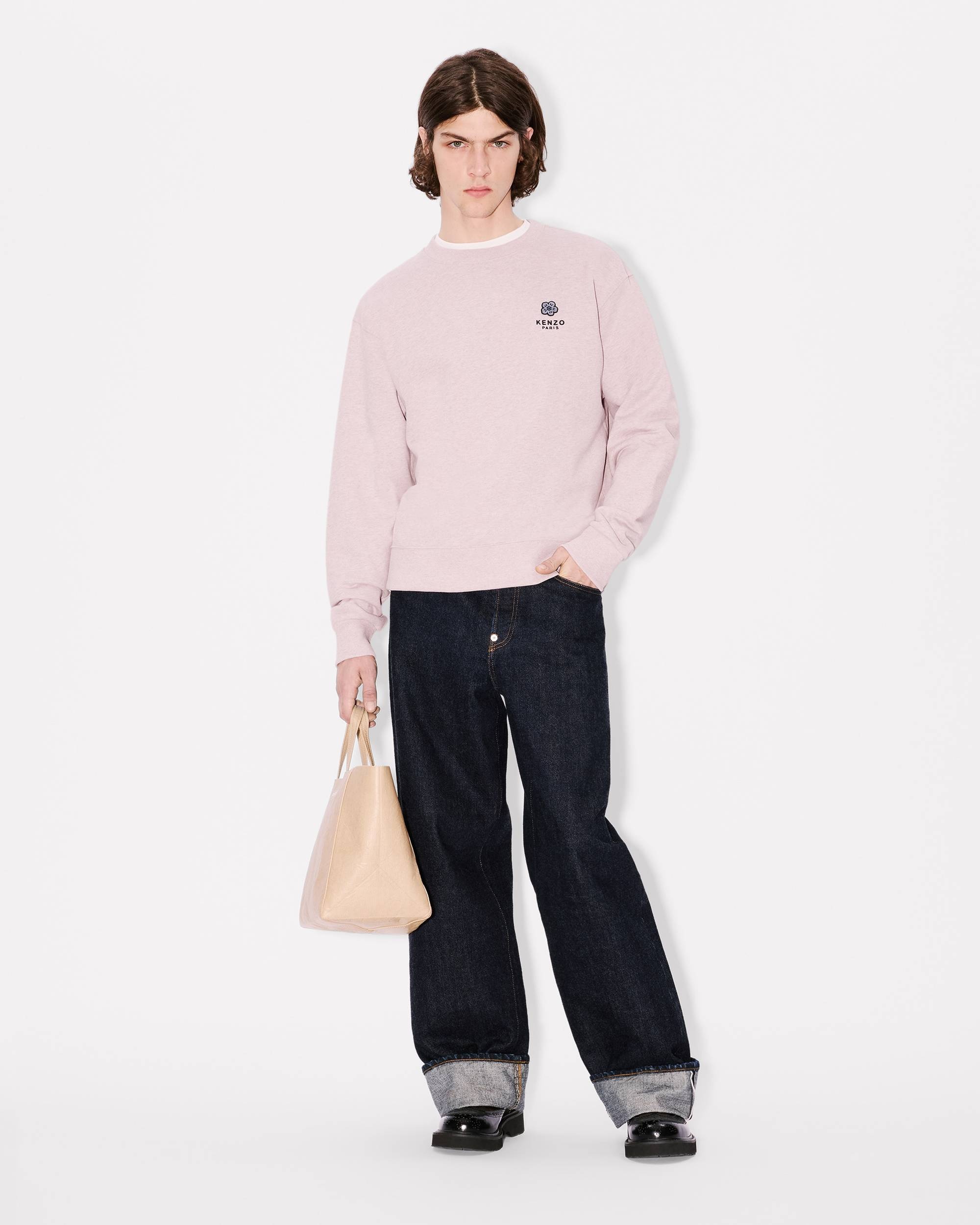 'Boke Flower' embroidered sweatshirt in cotton - 5