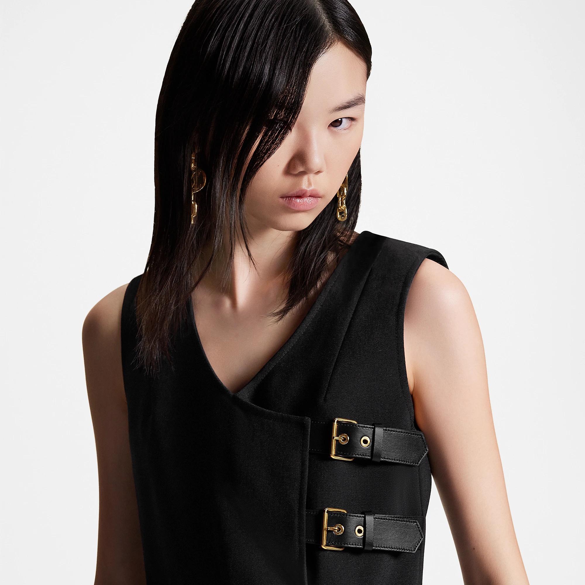 Wrap-Effect Buckle Dress - 2