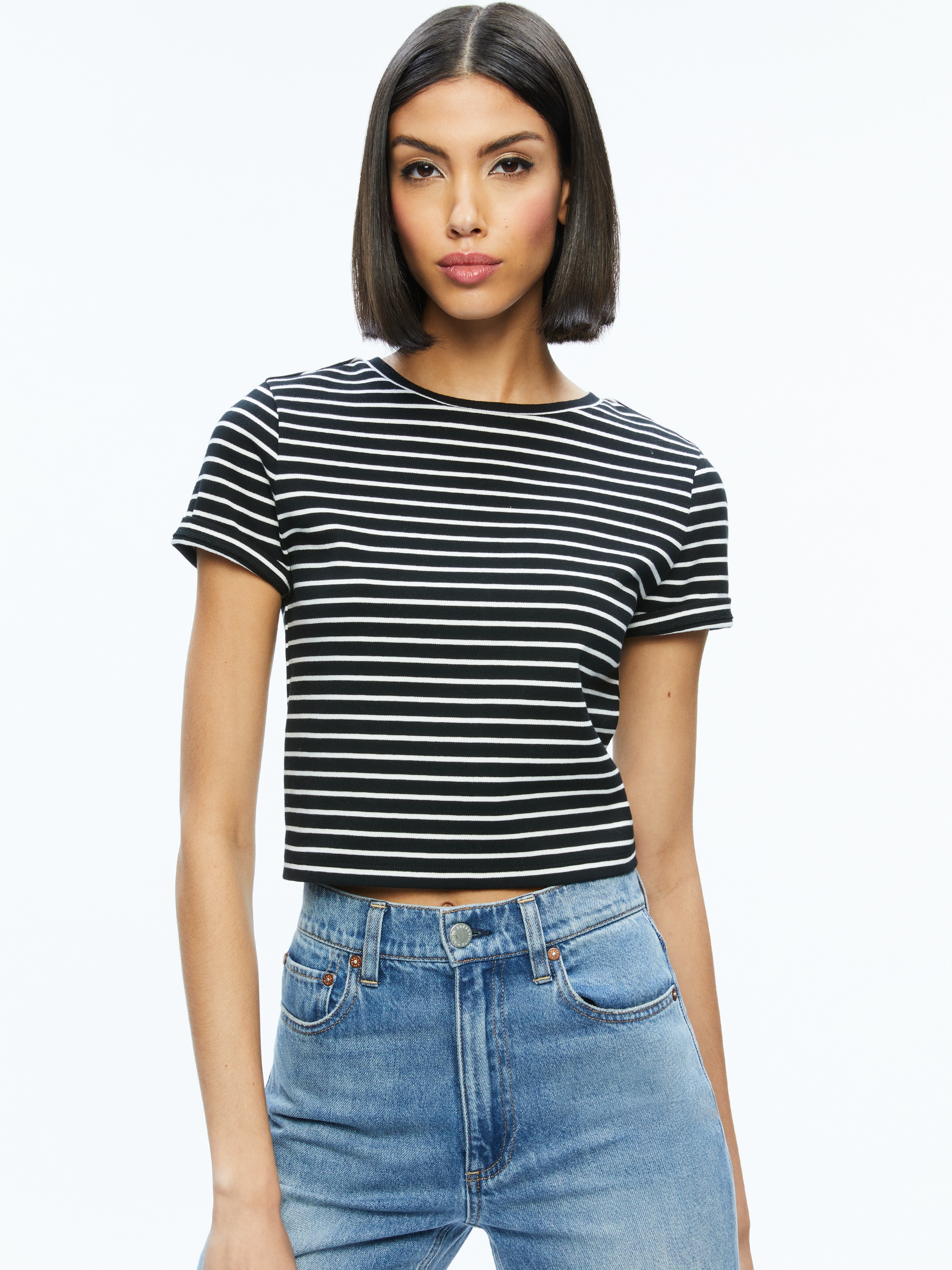 CINDY CLASSIC CROPPED TEE - 1