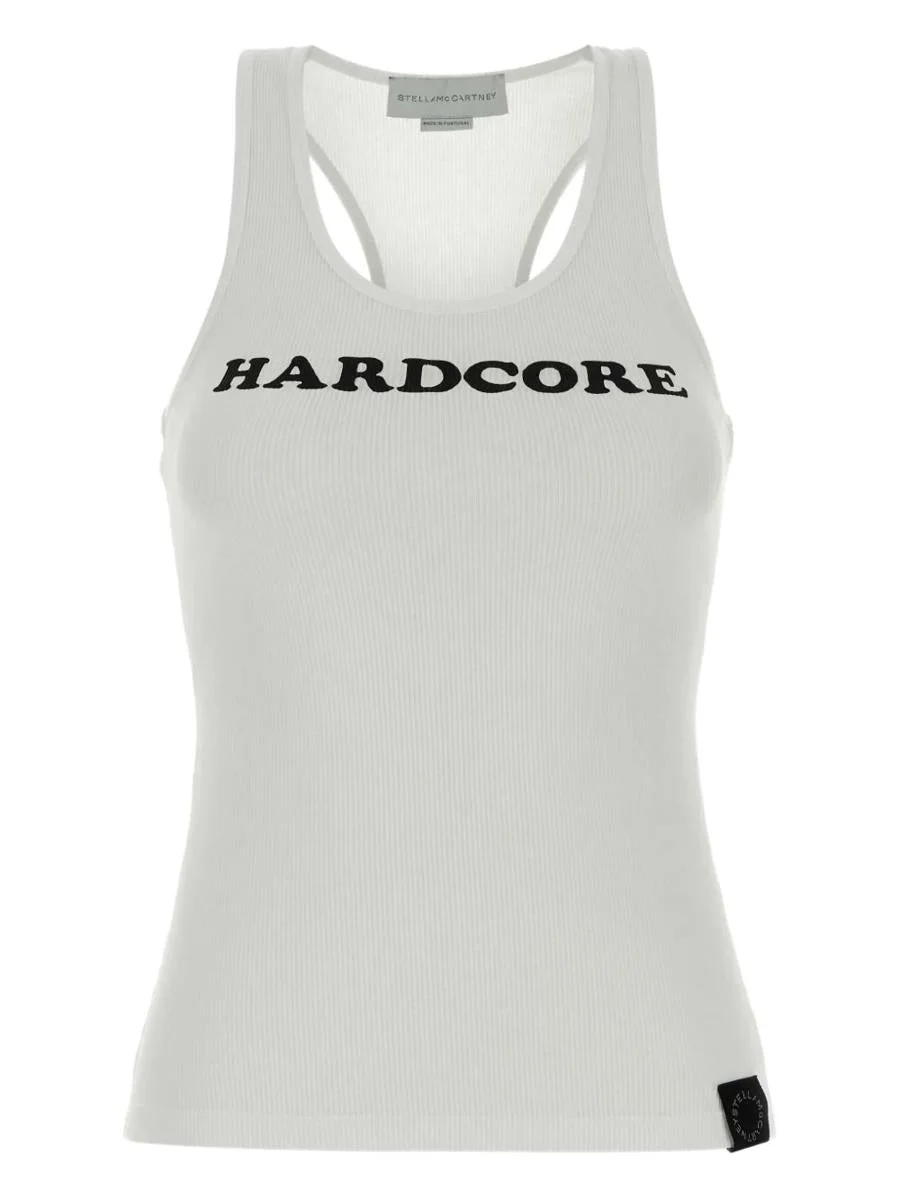 Stella McCartney Hardcore Slogan Cotton Tank Top - 1