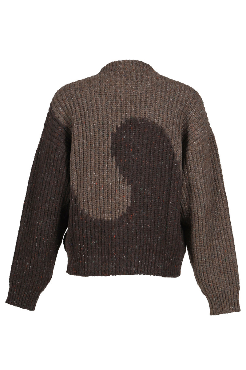 ERL SWIRL WOOL CREWNECK KNIT / BRW outlook