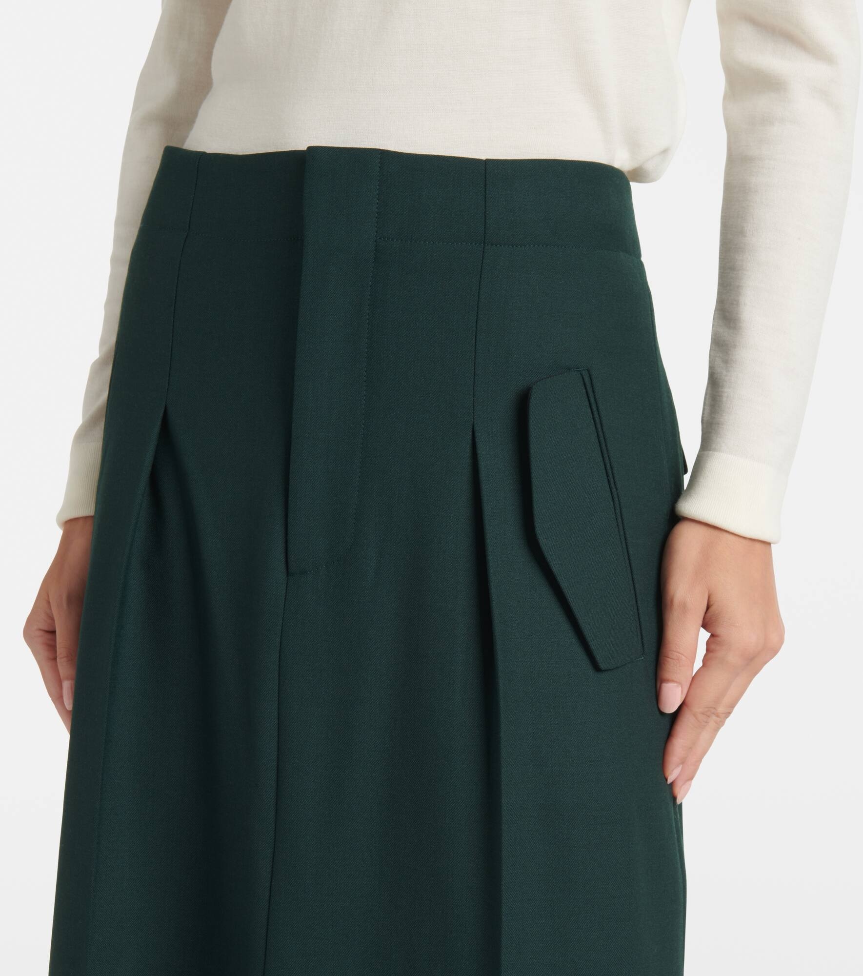 Asymmetric maxi skirt - 4