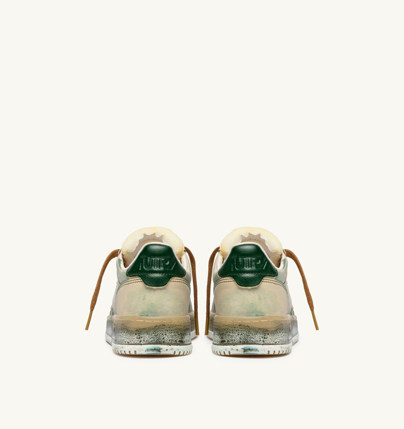 MEDALIST LOW SNEAKERS SUPER VINTAGE IN WOOD ASH AND GREENER PASTURES LEATHER - 4