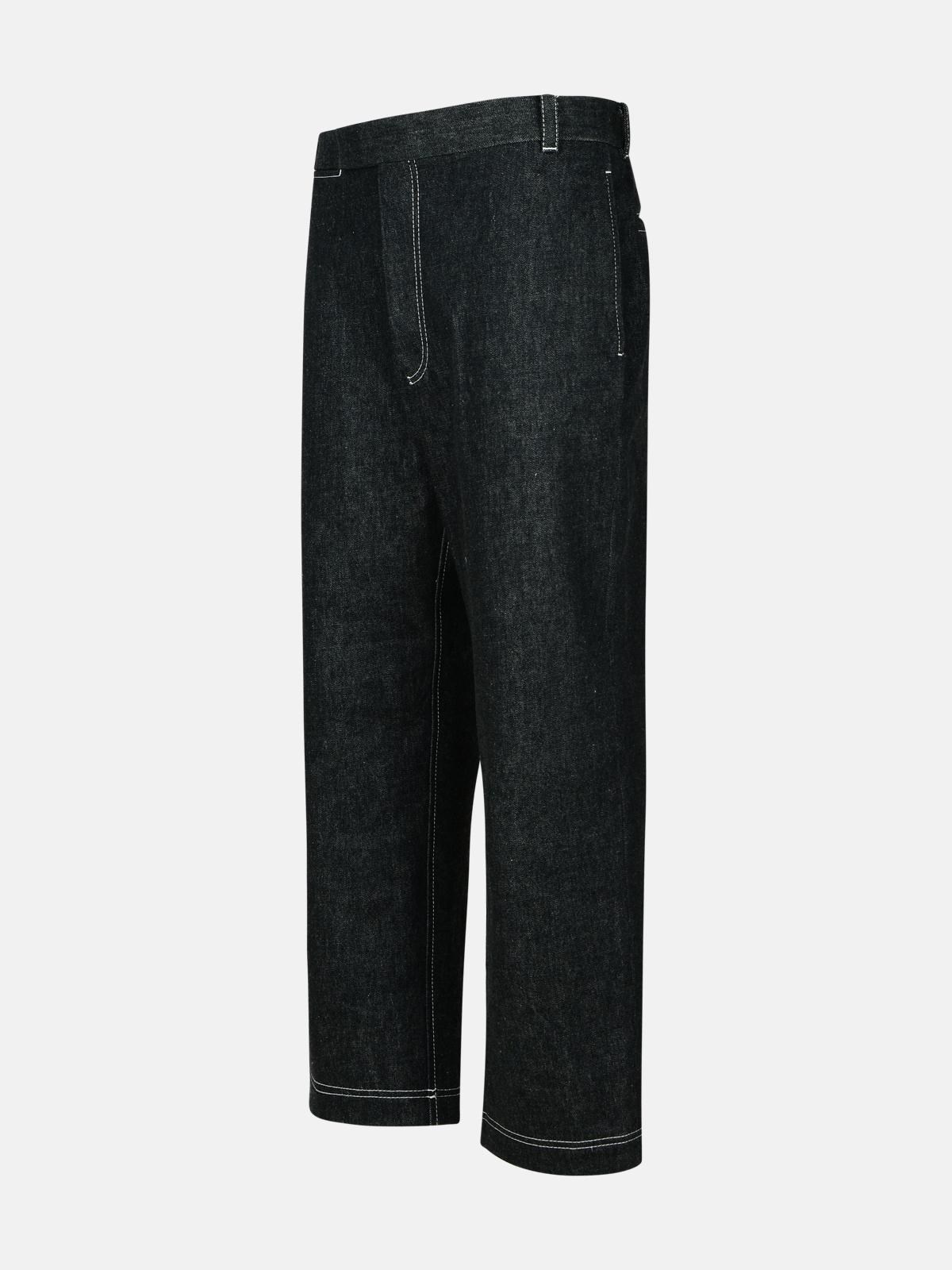 BLACK COTTON TROUSERS - 2