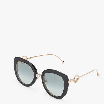 FENDI Black acetate and metal sunglasses outlook