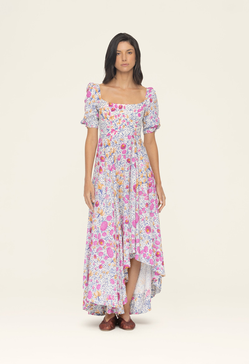 Agua by Agua Bendita Etereo Capullo Midi Dress outlook