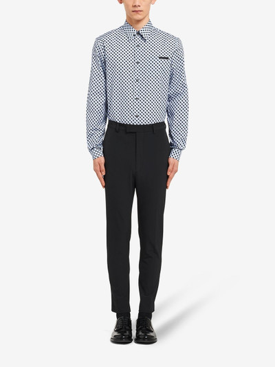 Prada geometric print shirt outlook