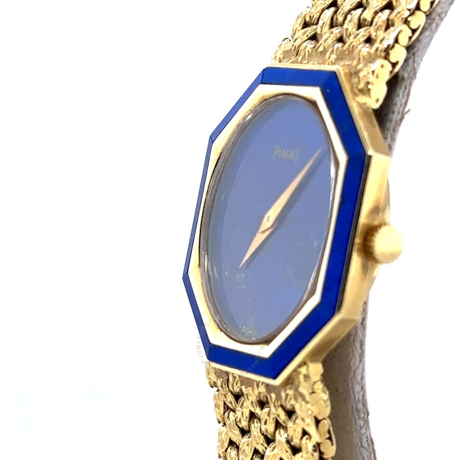 Pre-owned Piaget Vintage Hand Wind Blue Dial Ladies Watch 9341-D2 - 4