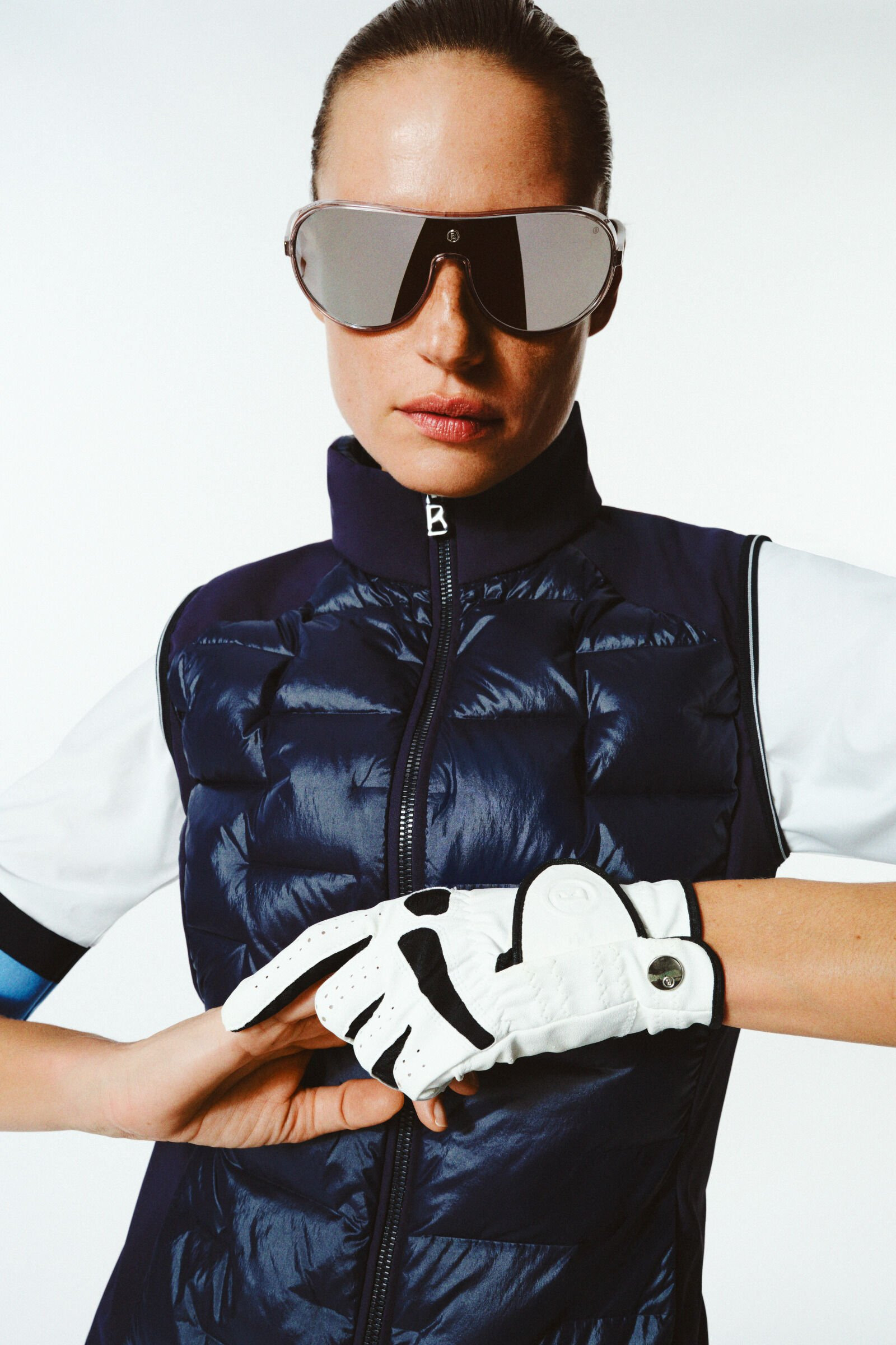 Lorina lightweight down vest in Navy blue - 7