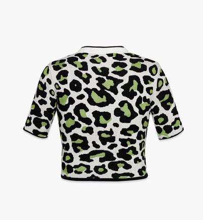 MCM Leopard Cropped Jacquard Top outlook