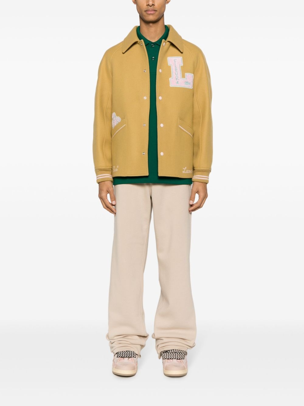 x Le Fleur logo-patches varsity jacket - 3