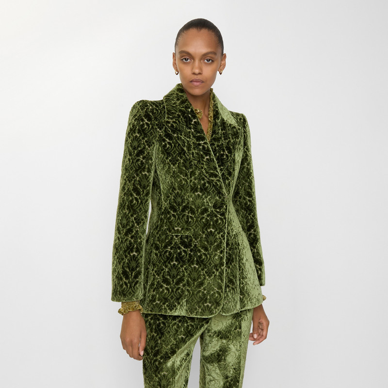 Burberry Baroque Velvet Blazer outlook