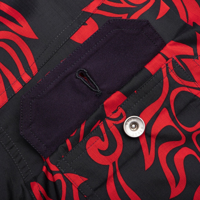 FLORAL PRINT BLOUSON - RED 4