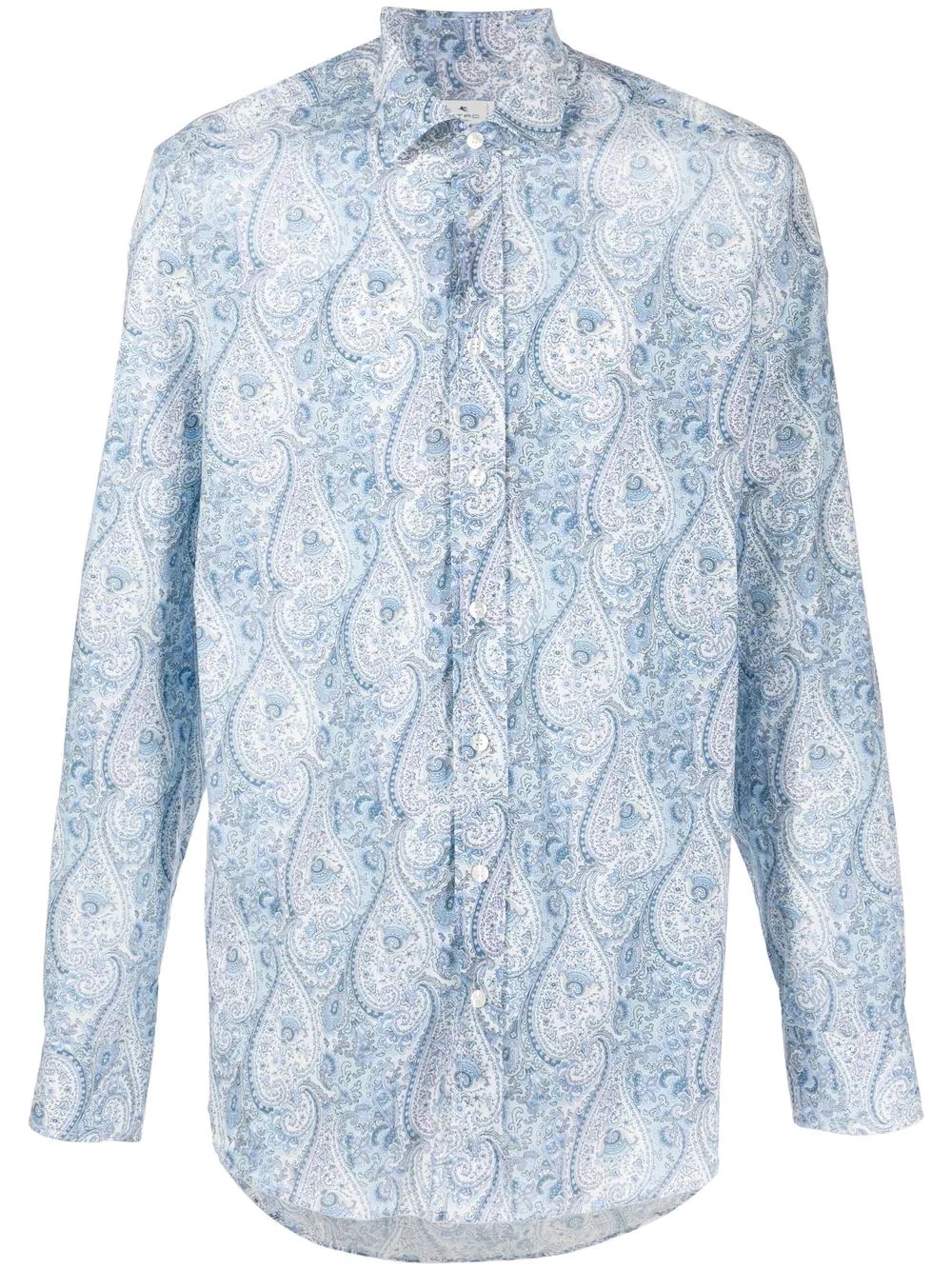 paisley-print long-sleeve shirt - 1