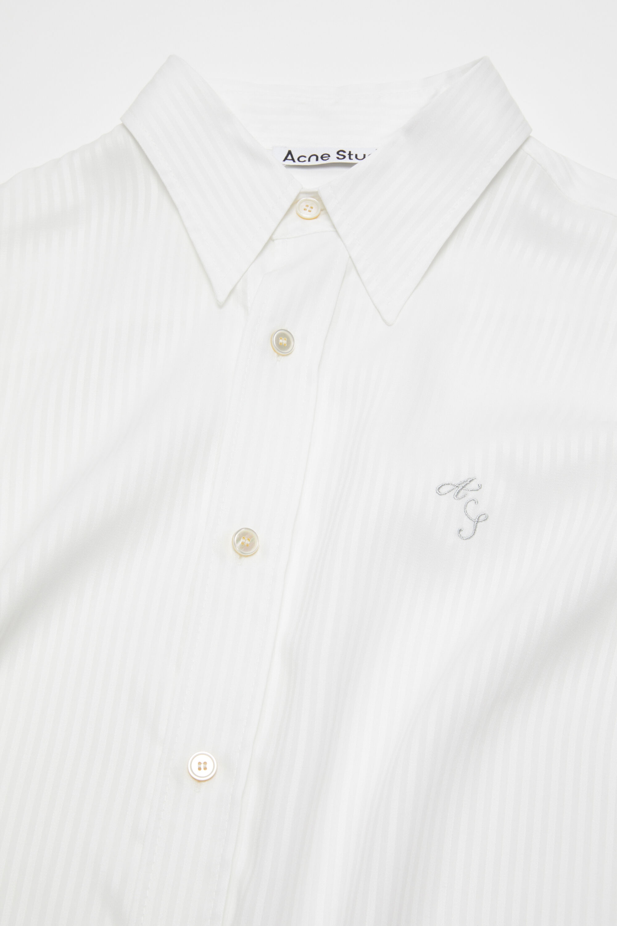 Button-up shirt - White - 5