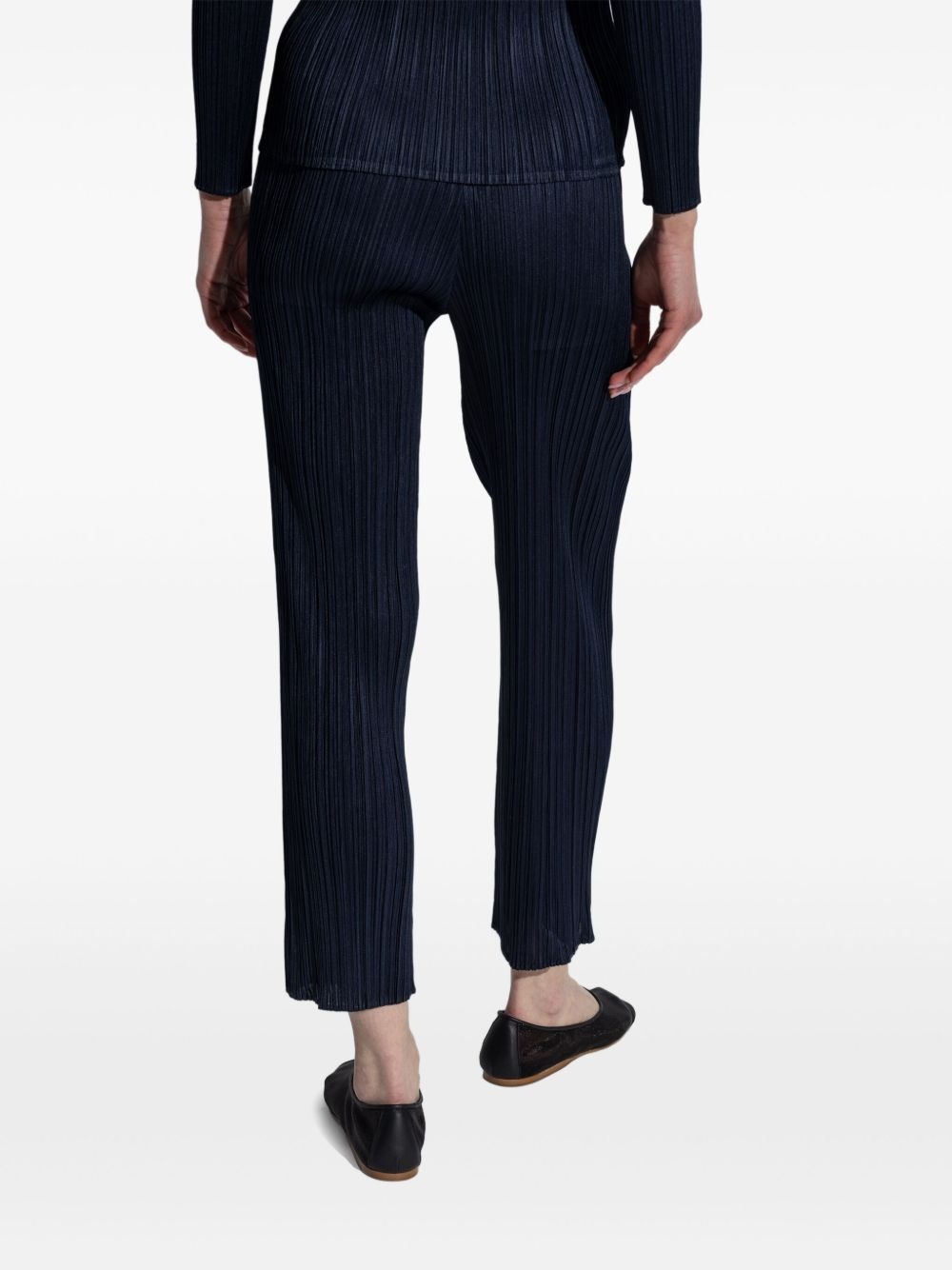 plissé trousers - 4