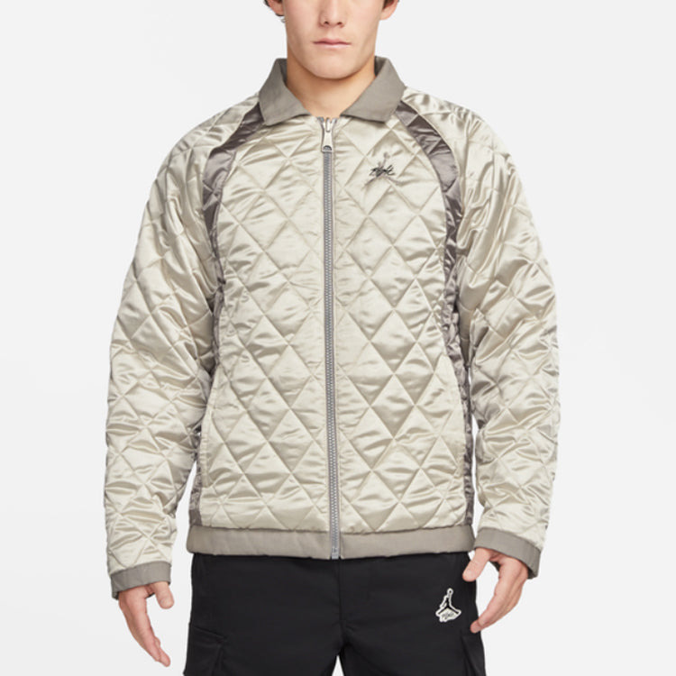 Air Jordan Alphabet Printing Zipper Jacket Gray DJ0239-016 - 4